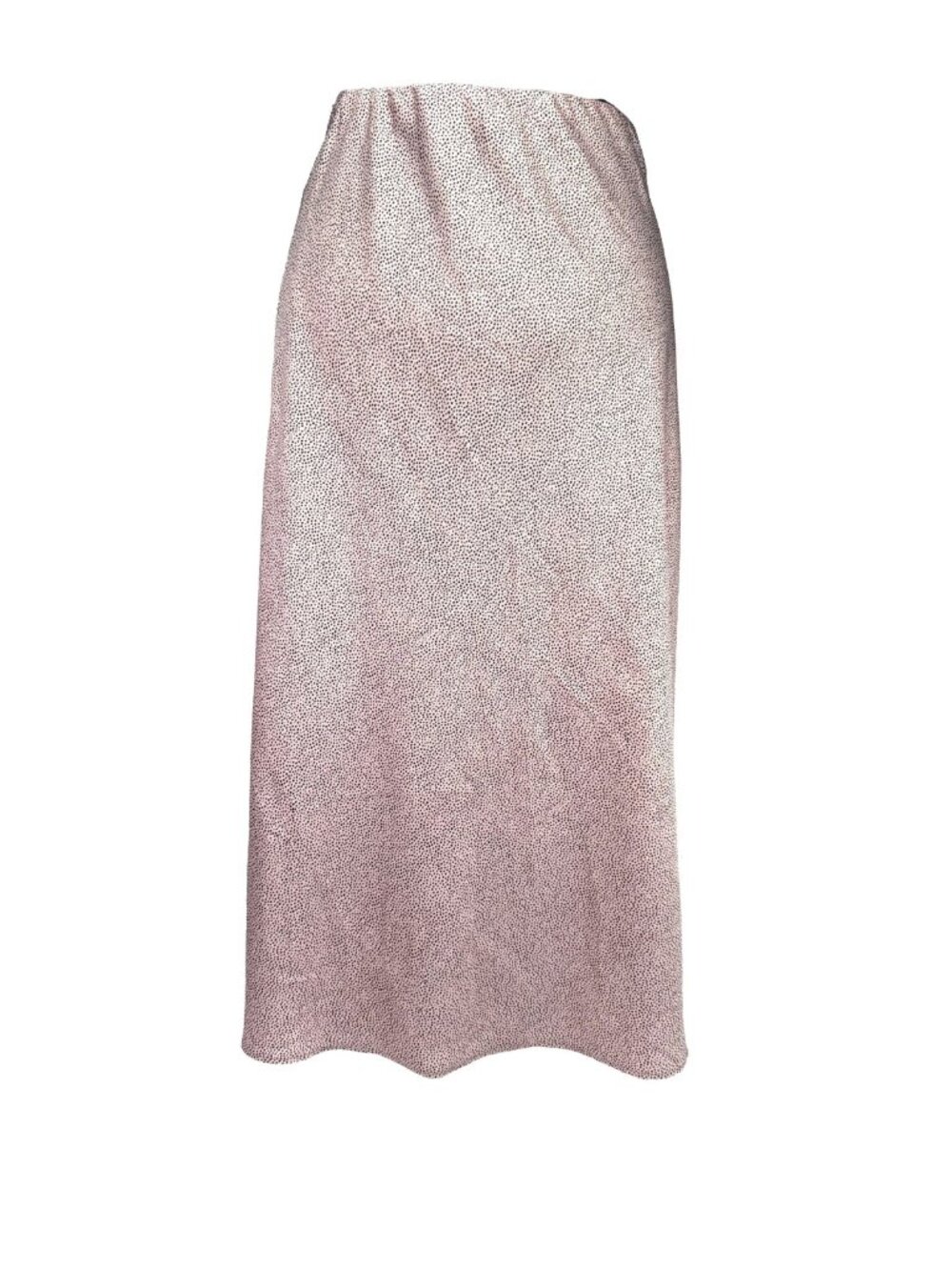 ADRIANNA PAPELL Pink Black‎ Micro Cheetah Pattern A-Line Midi Skirt Size S
